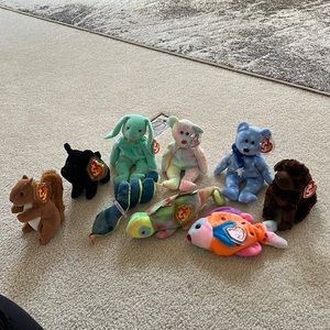 Ty Beanie Baby Lot of 9!